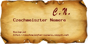Czechmeiszter Nemere névjegykártya
